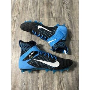 Size 11.5 Nike Alpha Menace Elite 2 Carolina Panthers Blue Football Cleat Men's